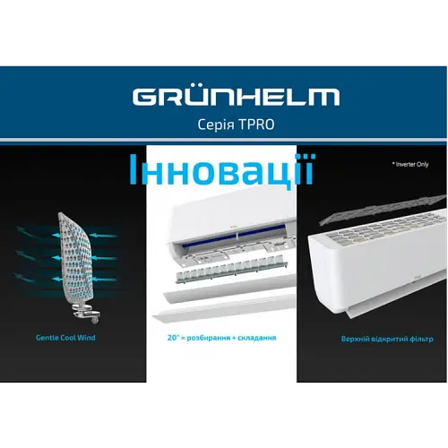 Кондиціонер Grunhelm GAC-09GH-IWF-TPRO-32 - фото 4