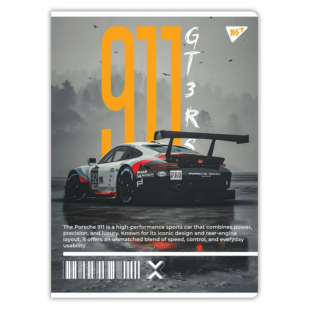 Набор тетрадей для записей А4 Yes Sport car 48 листов в клетку 3 шт. (682000) - фото 2