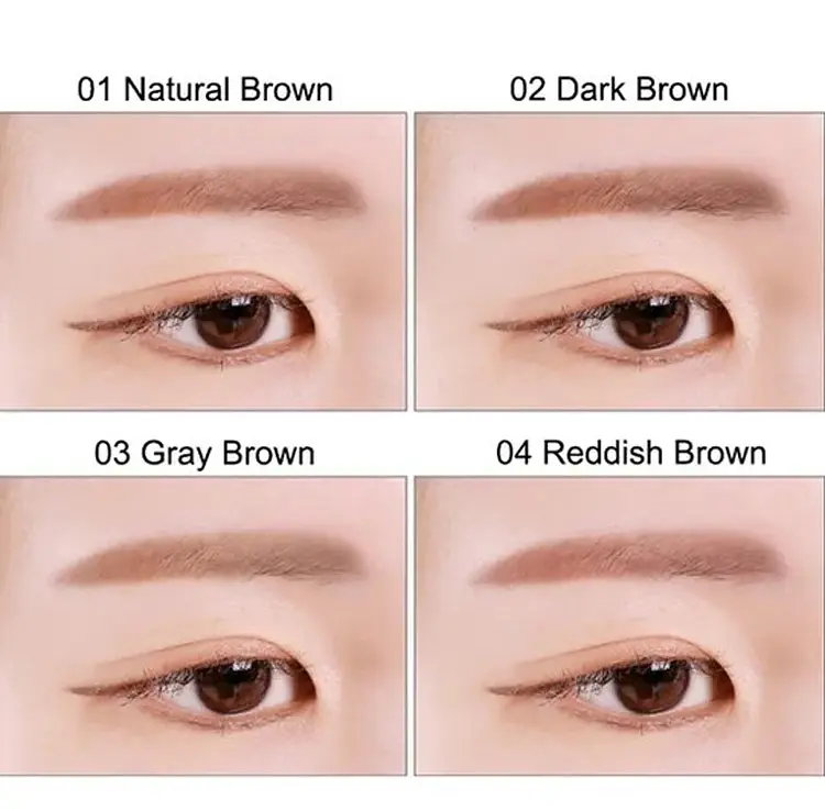 Олівець для брів Tony Moly The Shocking Vegan Brow Easy Flat Dark Brown тон 02, 0.5 г - фото 4