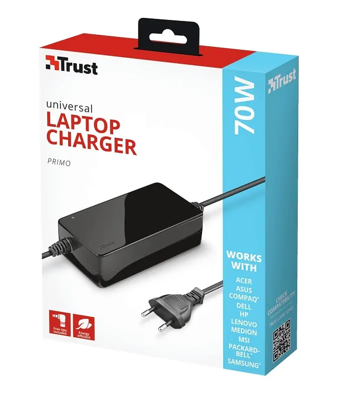 Адаптер питания Trust Primo 70W-19V Universal Laptop Charger, черный teh0013443 - фото 5