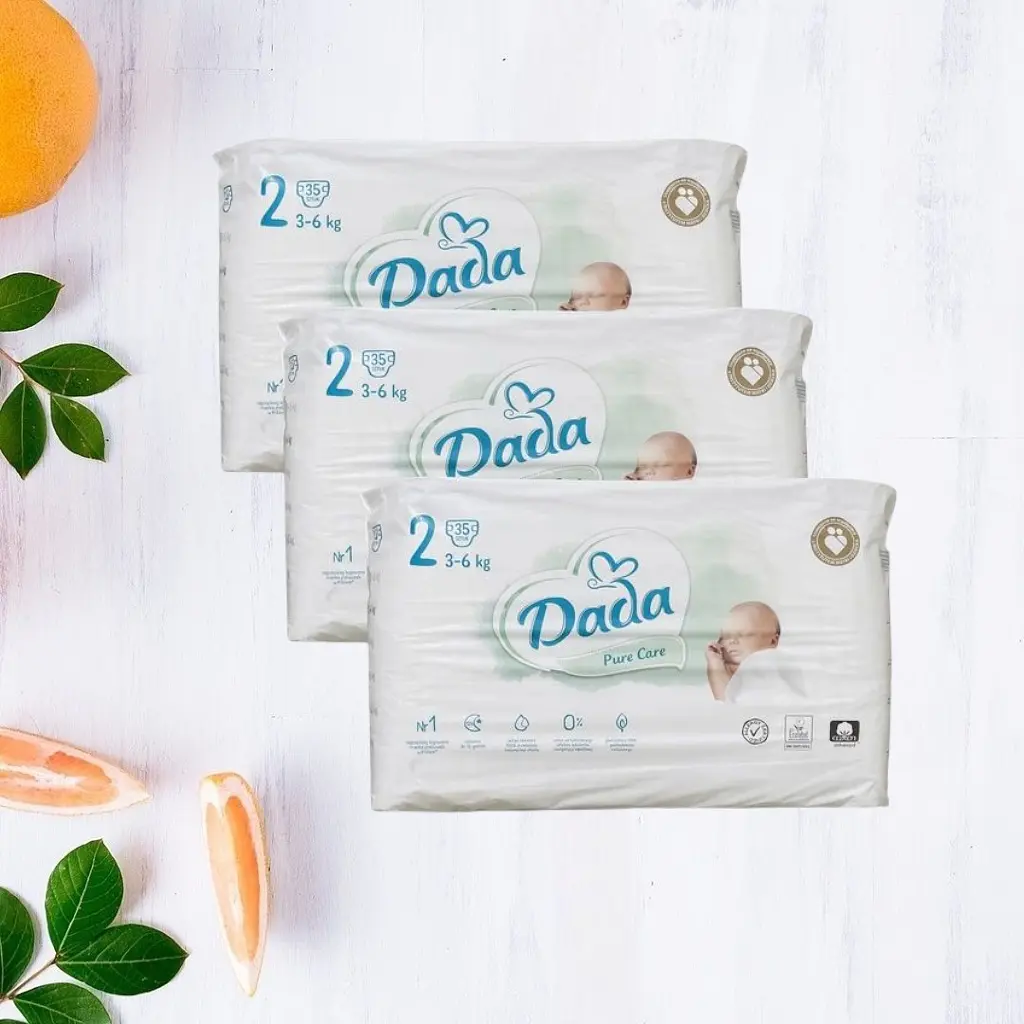 Підгузки Dada Pure Care 2 3-6кг 105 шт