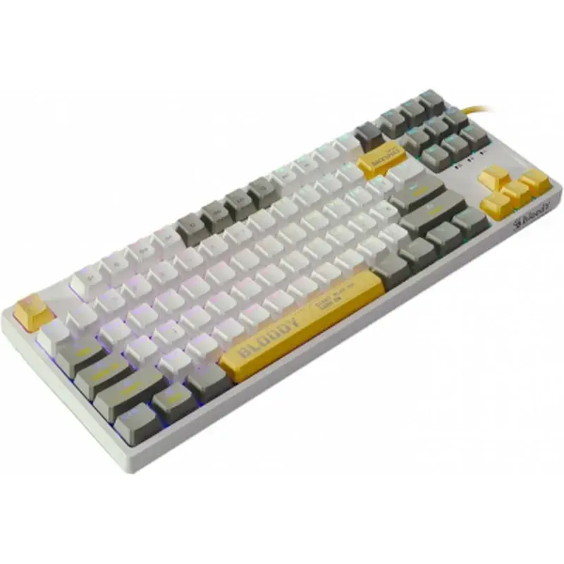 Клавіатура A4Tech Bloody S87 RGB BLMS TKL USB Energy White (4711421993708) - фото 3
