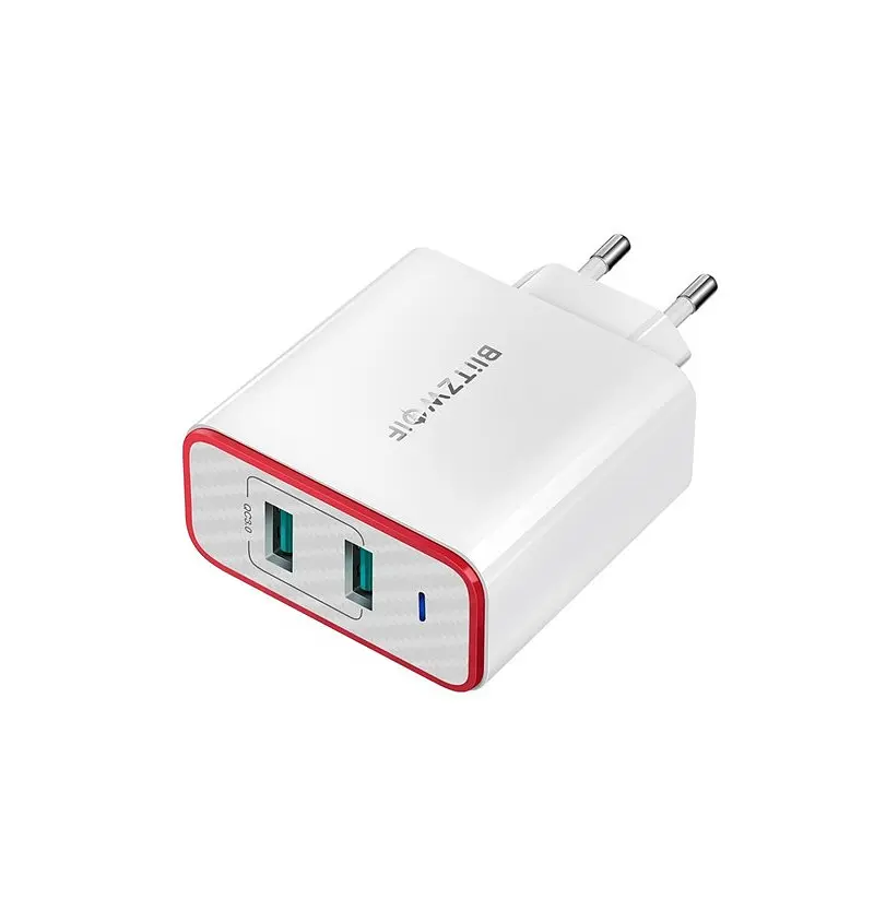 Зарядний адаптер Blitzwolf BW-PL3 2-port USB Charger - фото 3