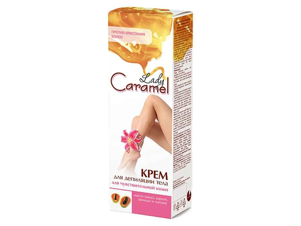 Крем для депіляції LADY CARAMEL 100мл Для чутливої шкіри