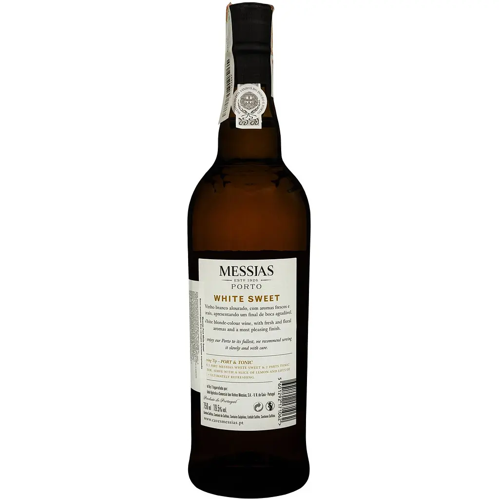 Портвейн Messias Porto White Sweet, білий, солодкий, 19,5%, 0,75 л - фото 2