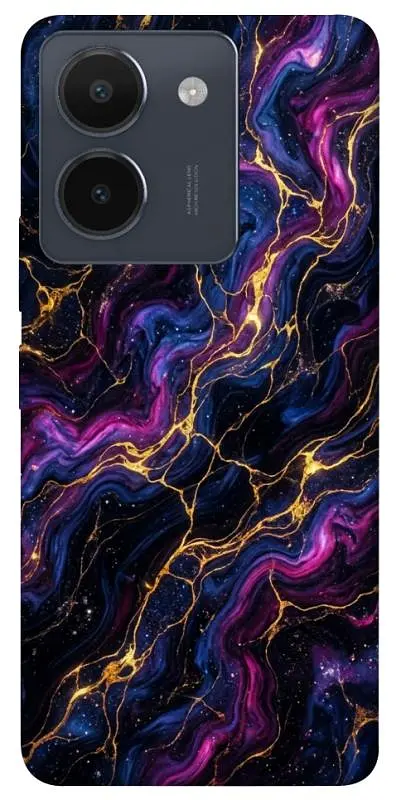 TPU чохол Demsky Purple space marble для Vivo Y36