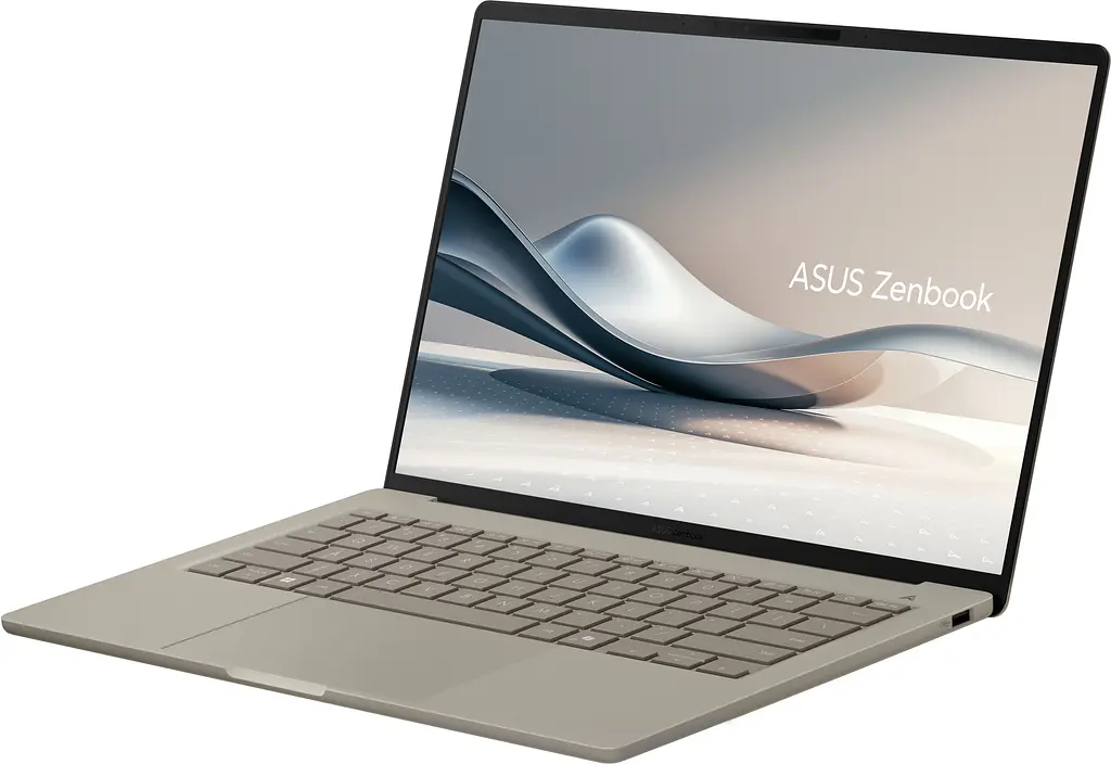 Ноутбук ASUS Zenbook A14 UX3407QA-QD305W 14 WUXGA OLED, Snapdragon X X1 26 100, 32GB, F1TB, UMA, Win11, Бежевий (90NB1501-M00F30) - фото 3