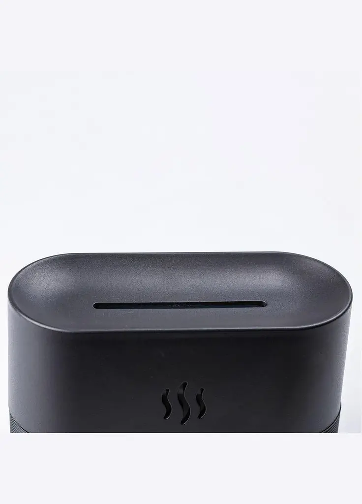 Зволожувач повітря з ефектом полум'я Air humidifier 2344 ультразвуковий 180 мл Чорний  - фото 6
