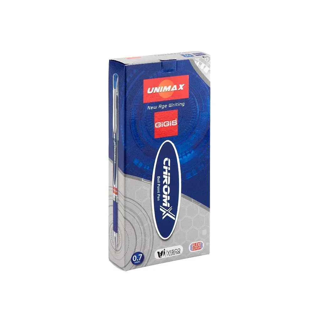 Ручка кулькова Unimax ChromX, синя (UX-119-02) - фото 3