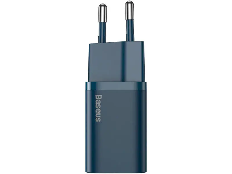 Мережевий зарядний пристрій BASEUS Super Si Quick Charger Type-C 20 W Blue (CCSUP-B03) - фото 2
