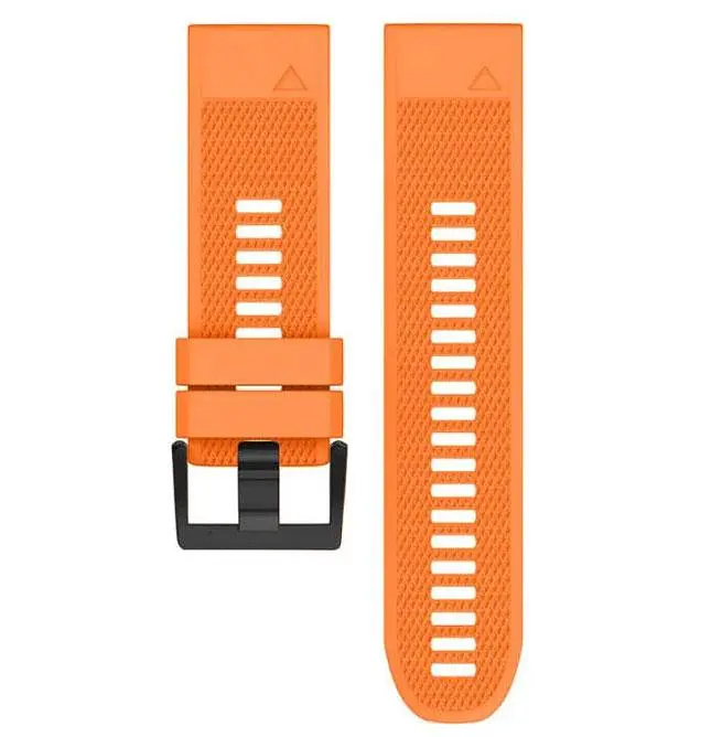 Силіконовий ремінець Primo для годинника Garmin Fenix 3/3HR/Fenix 5X/6X Orange - фото 2