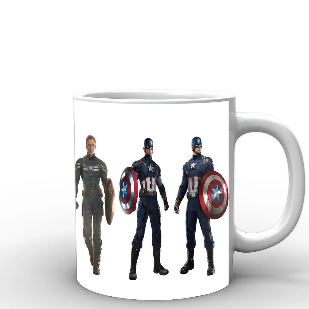 Кухоль GeekLand Captain America костюми CA.02.018 330 мл білий - фото 3