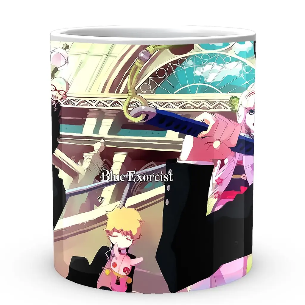 Кухоль GeekLand Blue Exorcist Синій Екзорцист BE 02.01 330 мл білий - фото 2
