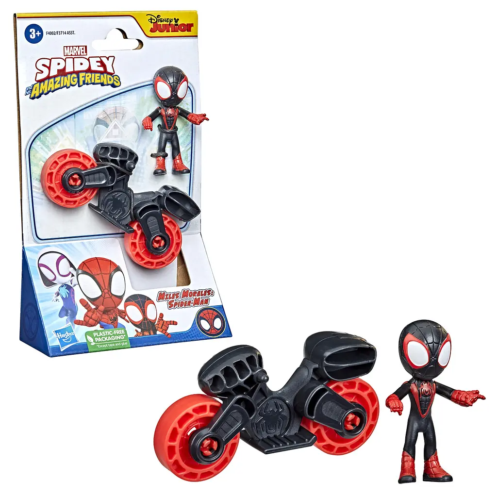Набір іграшковий Hasbro Spiderman Marvel Spidey Amazing Friends Miles Morales 6 см (F3714_F4002) - фото 5