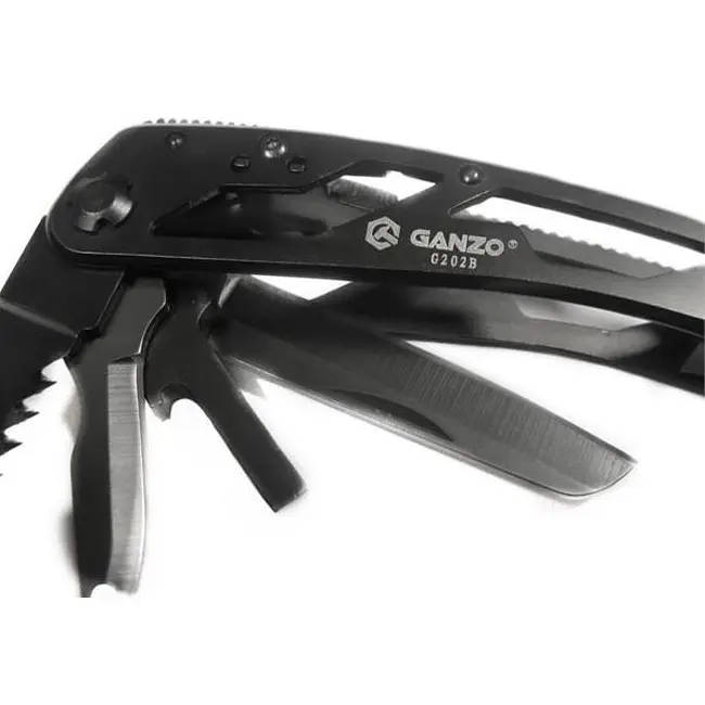 Мультитул Ganzo Multi Tool (G202B), Чорний - фото 3