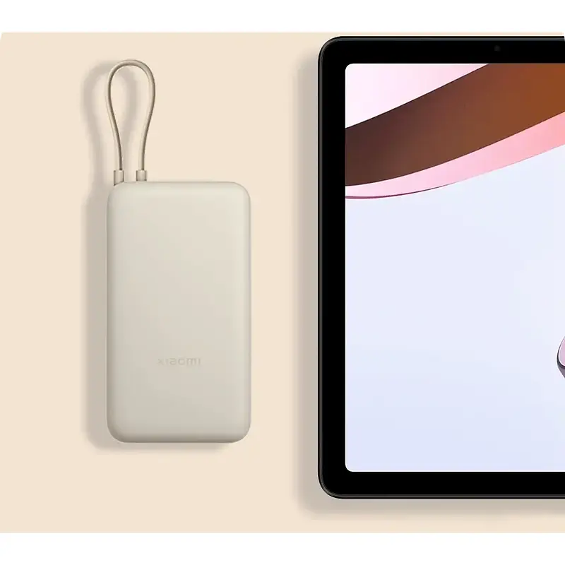 УМБ Xiaomi 20000mAh 33W(Integrated Cable) (BHR8851GL) дубова кора - фото 3