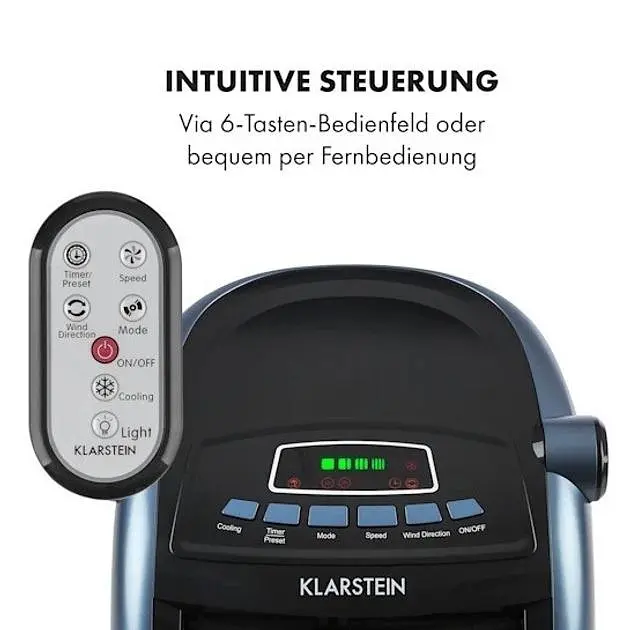 Мобильный кондиционер-вентилятор Klarstein Klarstein Maxfresh 4-в-1 (10034640) - фото 6