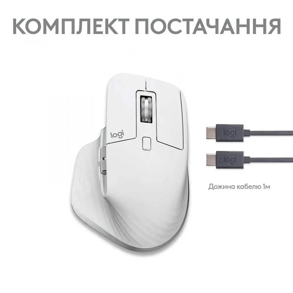 Миша Logitech MX Master 3S для Mac Pale Grey (910-006572) - фото 10