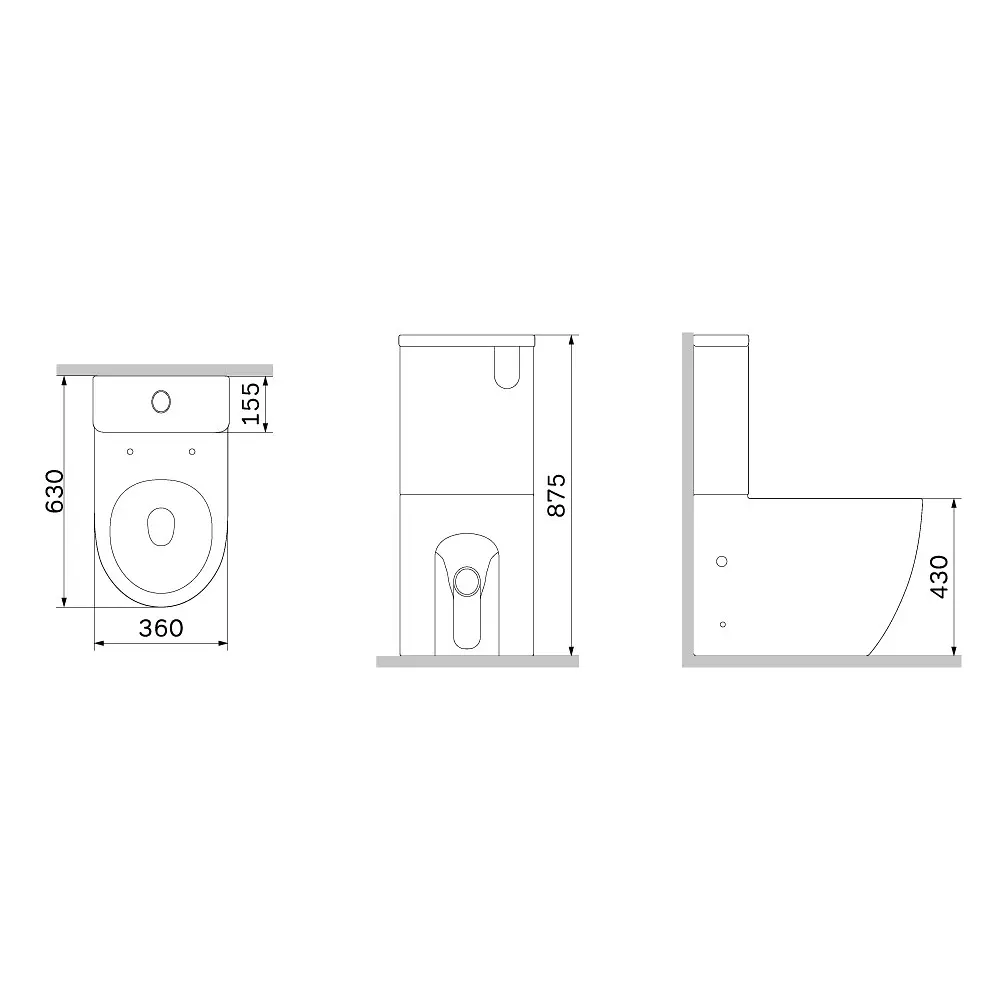 Унітаз-компакт AM.PM Like Aquaspin з сидінням мікроліфт white CLA8600SC - фото 11