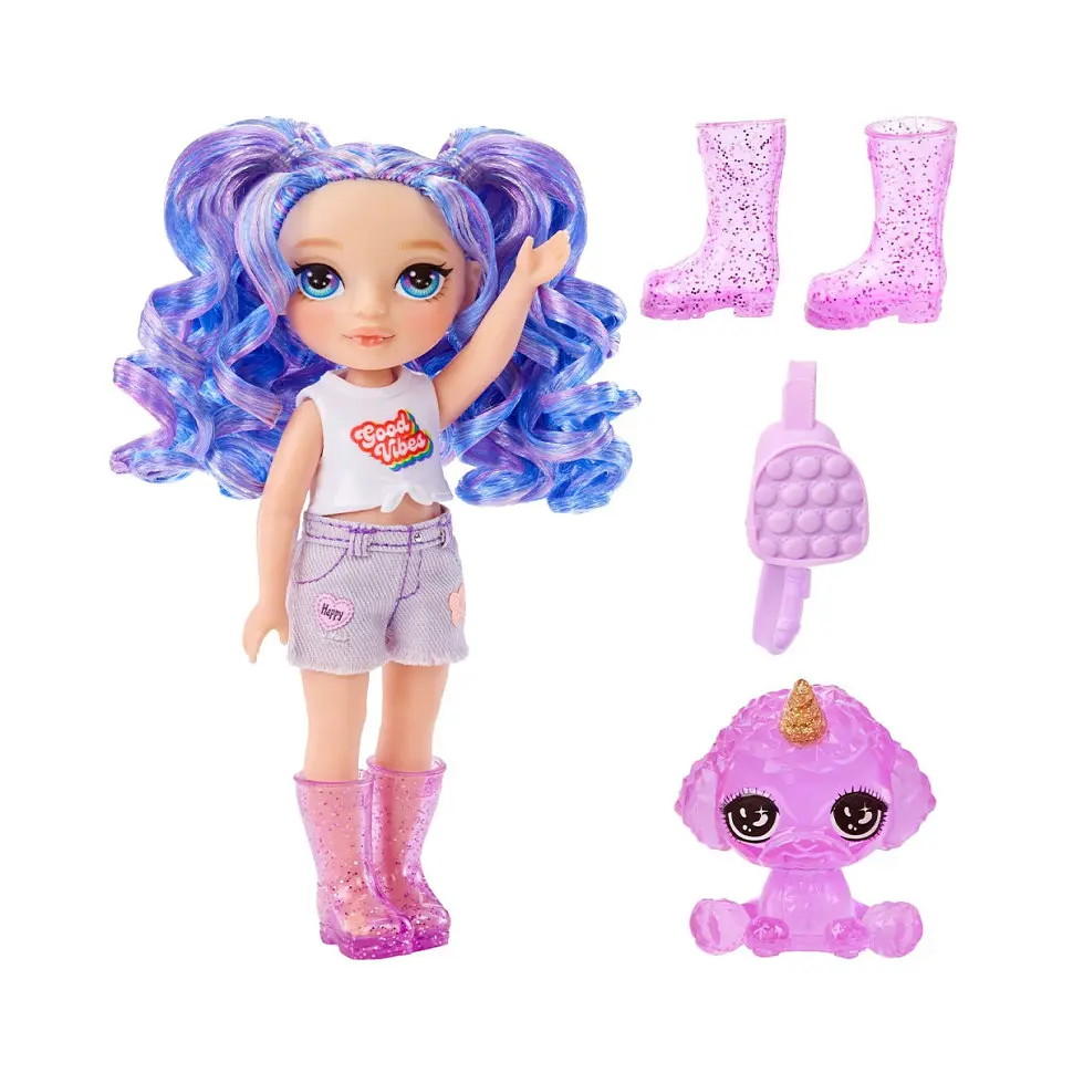 Ігровий набір з лялькою Аметиста Rainbow High 531234 серії Littles з аксесуарами - фото 5