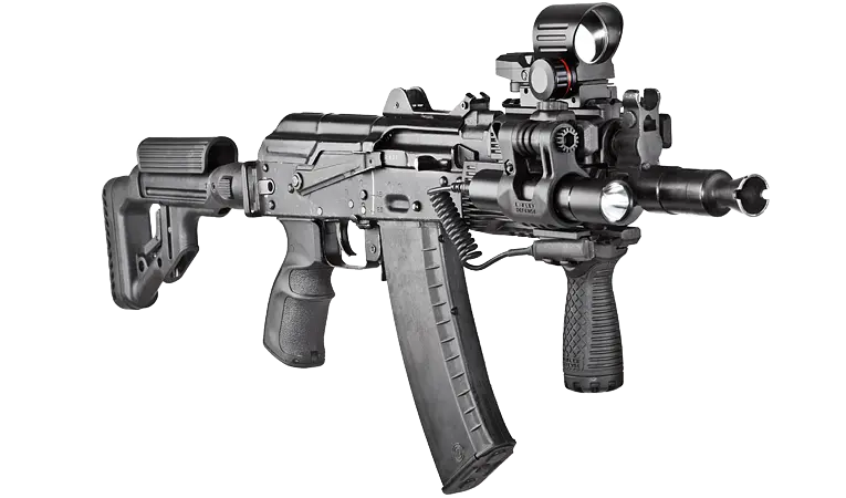 Тактическая планка Fab Defense для AK 74У 4 планки черная - фото 2