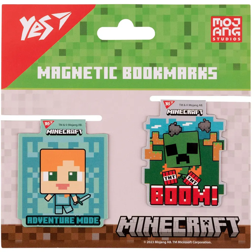 Закладки магнітні Yes Minecraft friends 2 шт. (708102) - фото 3