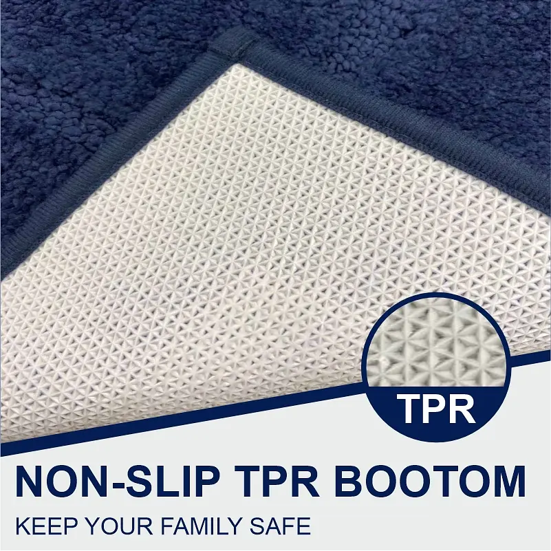 Коврик для ванной комнаты - экстра мягкий, абсорбирующий, прочный, прорезиненный - 40 x 60 см - фото 3