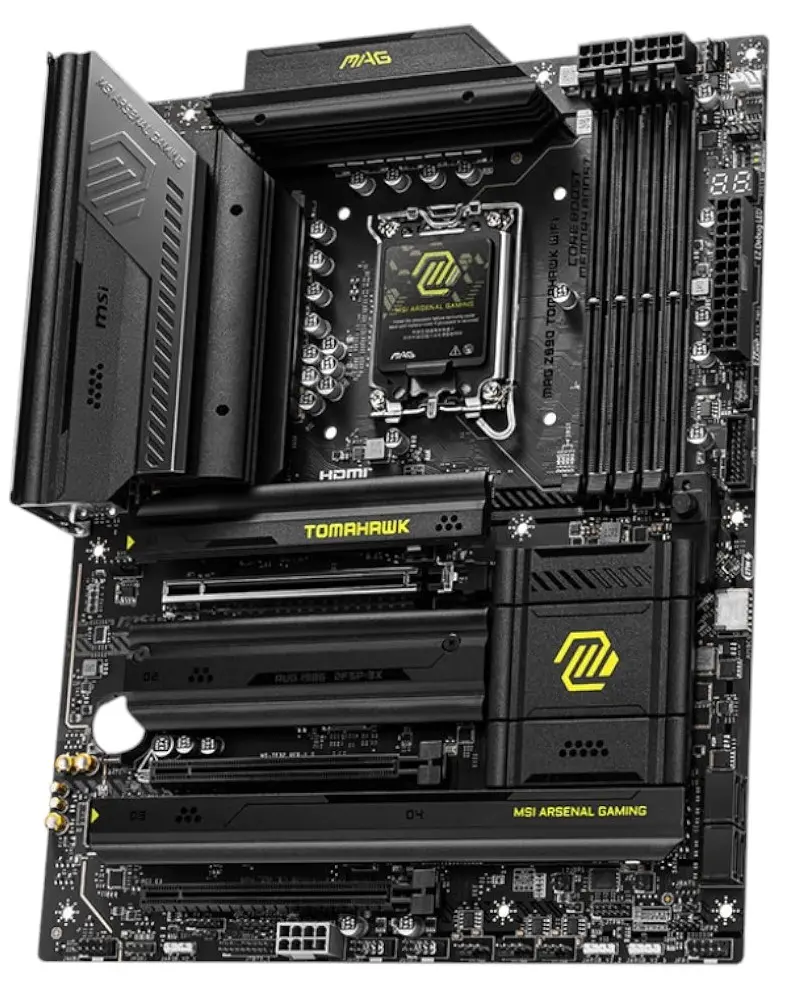Материнская плата LGA1851, MSI MAG Z890 TOMAHAWK WIFI, Z890, 4xDDR5, 1xPCI-E 5.0 x16, 2xPCI-E 4.0 x16, 4xSATA3, 4xM.2, ALC1220P, Killer E5000, WiFi 7, Bluetooth 5.4, HDMI/2xType-C, ATX - фото 3