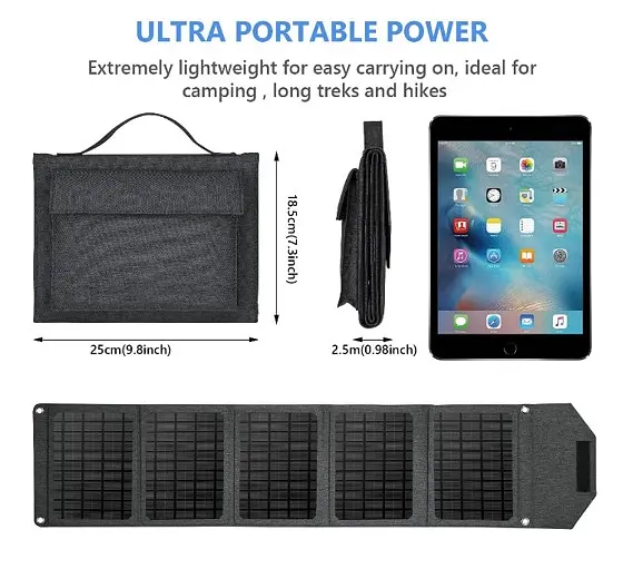 Сонячна панель Solar panel 30 W T23AT2P 2xUSB (PD) - фото 2