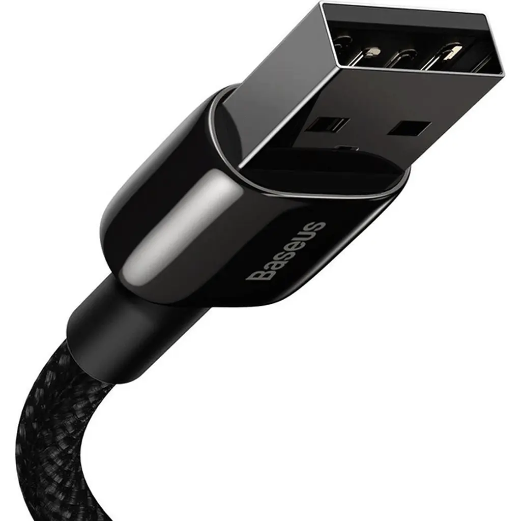 Кабель Baseus Tungsten Gold USB to Lightning 2m Black (CALWJ-A01) [92830] - фото 3