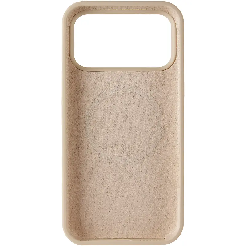 Чохол Epik Silk Duo Color (AA) NO LOGO with Magnetic Fit для Apple iPhone 17 Pro / 18 Pro (6.3") Antique White - фото 3
