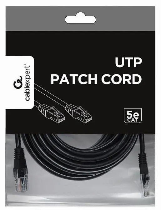 Патч-корд Cablexpert 5M UTP категорія 5E Black - фото 3