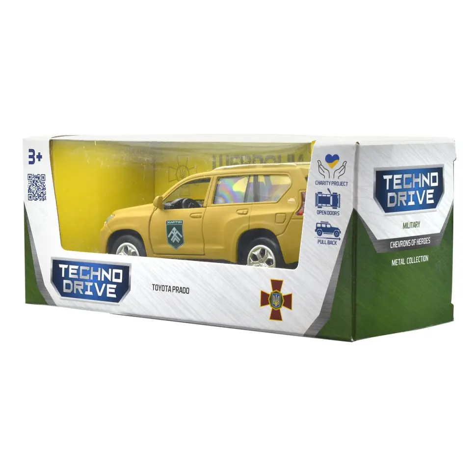 Автомодель серії "Шеврони Героїв" Toyota Prado "Хартія" TechnoDrive KM6188 - фото 13