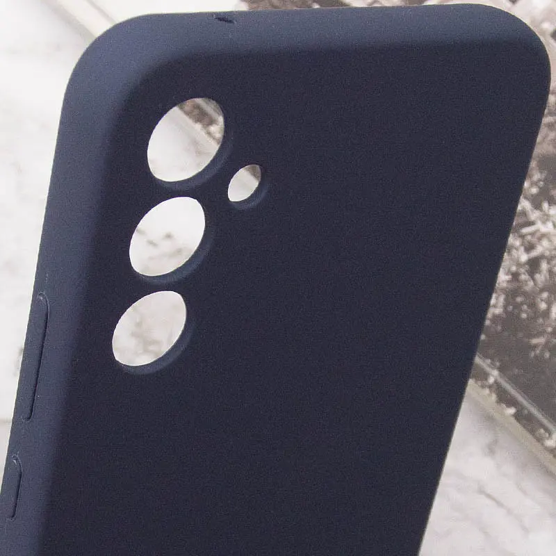 Чохол Silicone Cover Lakshmi Full Camera (AAA) для Samsung Galaxy S23 FE Темно-синій / Midnight blue - фото 6