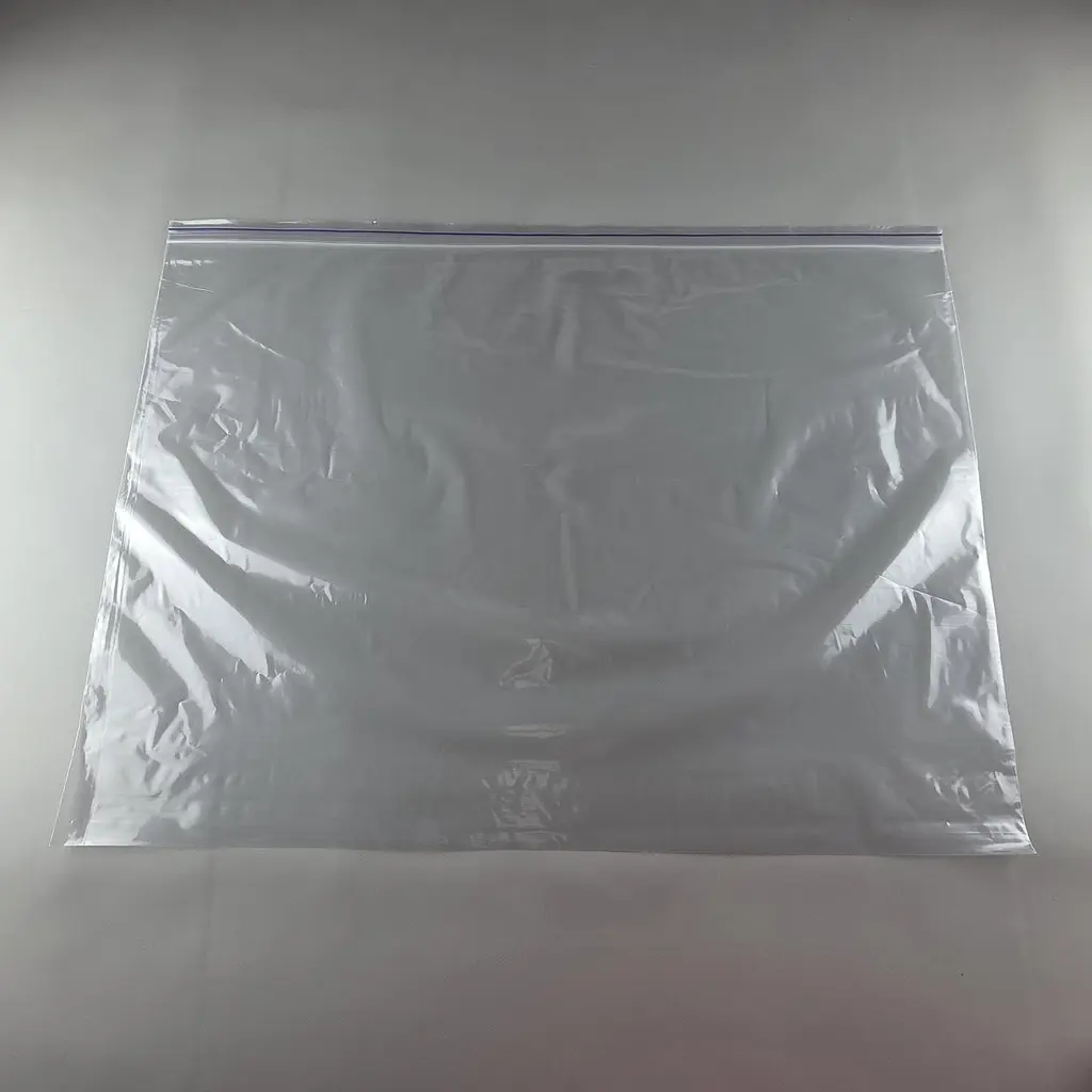 Пакети Zip-Lock прозорі 70x50 см, 100 шт, 50 мкм, поліетиленові пакети із застібкою