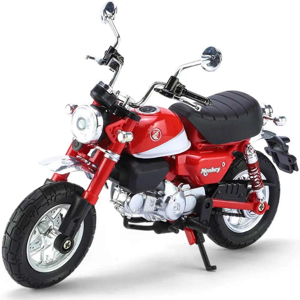 Колекційна масштабна модель мотоцикла TK Group Honda Monkey 125 зі світлом, звуком та амортизацією 1:12 - фото 3