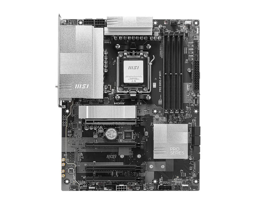 MSI Материнська плата PRO B850-P WIFI sAM5 B850 4xDDR5 M.2 HDMI WiFi BT ATX