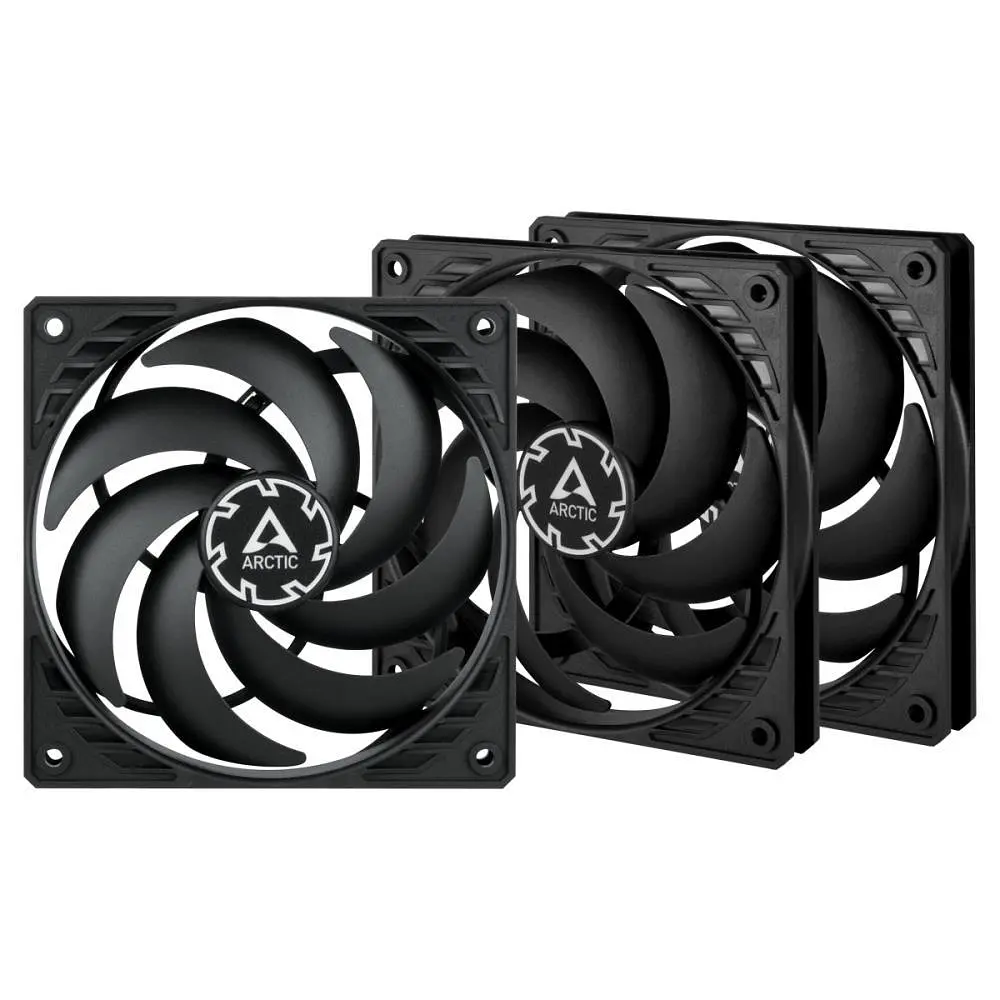 Корпусний вентилятор 120 мм Arctic P12 Slim PWM PST 3pcs ACFAN00275A Black - фото 2