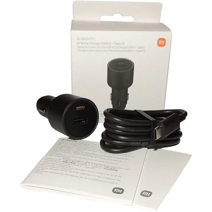 Автомобільний зарядний пристрій Xiaomi Car Charger 67W USB/Type-C (BHR6814GL) [100070] - фото 6