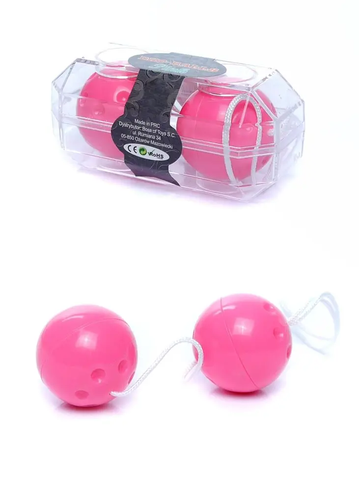 Вагинальные шарики Duo-Balls Pink, 21 см, розовый - фото 2