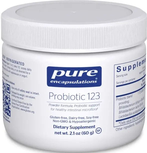 Пробиотики для пищеварения Pure Encapsulations Probiotic 123 60 гр.