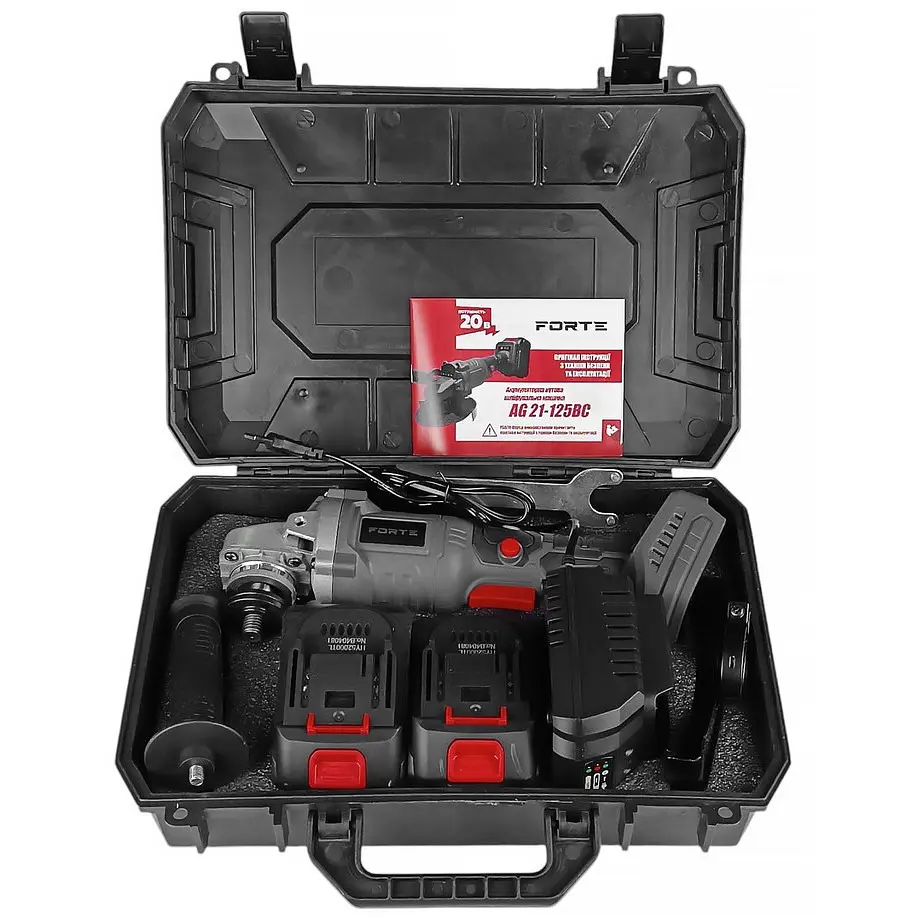 Кутова шліфмашина Forte AG 21-125BC акумуляторна (136424) - фото 7
