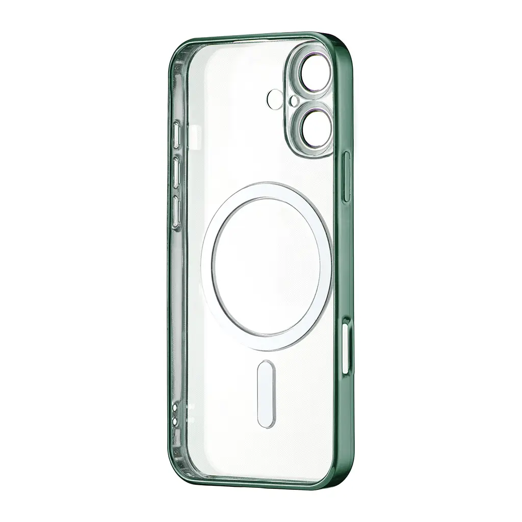 Чохол Ductil Metallic Edge with MagSafe (Protected Camera & Lens) iPhone 16 Dark Green - фото 3
