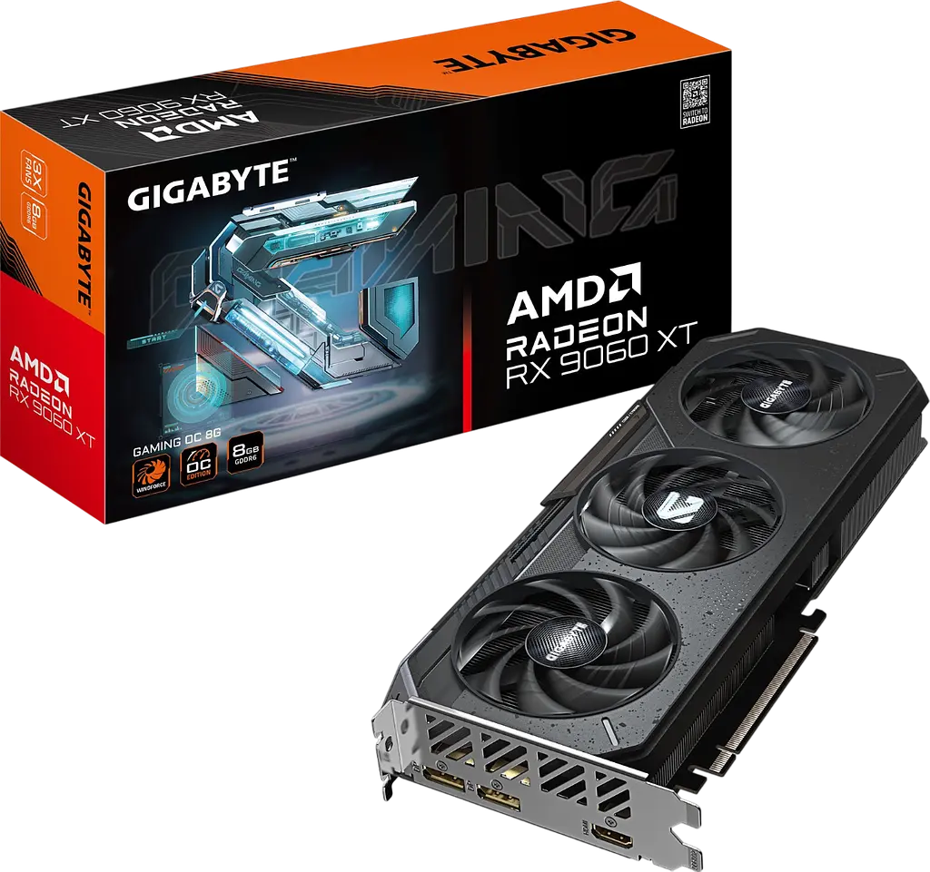 Відеокарта AMD Radeon RX 9060 XT 8GB Gigabyte Gaming OC (GV-R9060XTGAMING OC-8GD) - фото 4