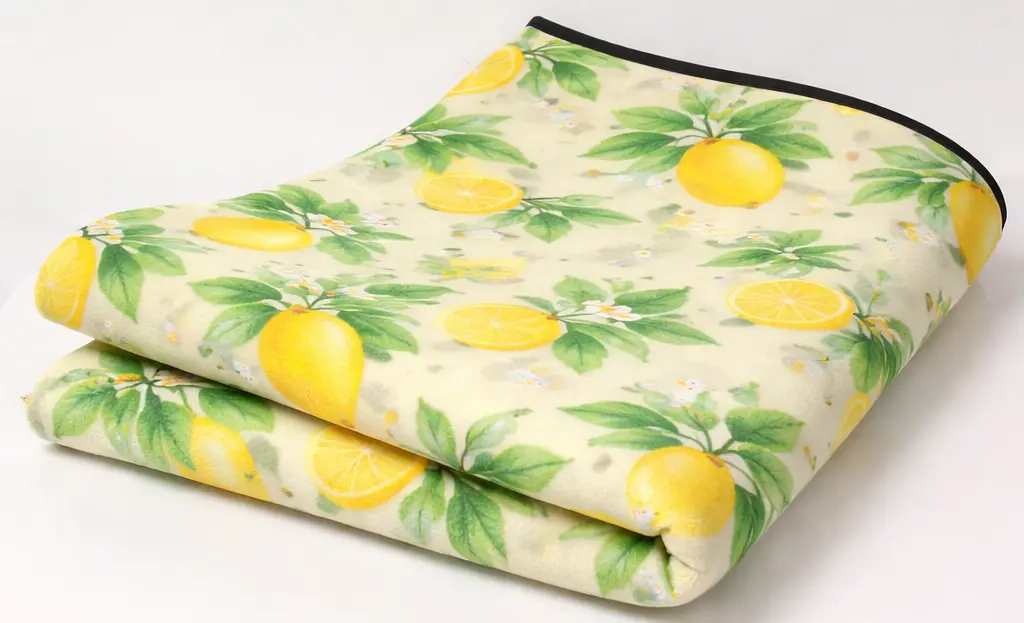 Плед складний утеплений для пікніка Bolan Home&Design Lemon 130x170 см пляжний килимок фліс - фото 2