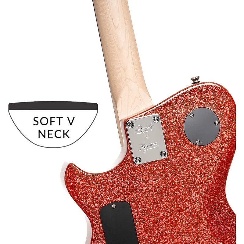 Електрогітара Cort MBM-2H Sustainiac Red Sparkle - фото 13