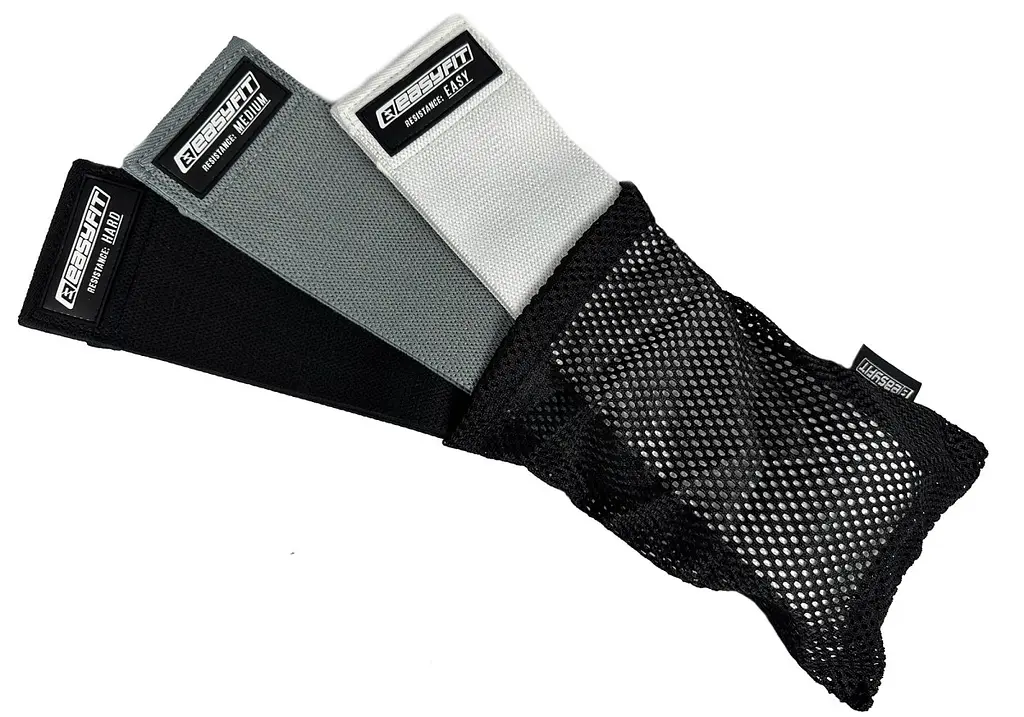 Набор резинок для фитнеса EasyFit тканевых 3 шт. (EF-1820) - фото 3