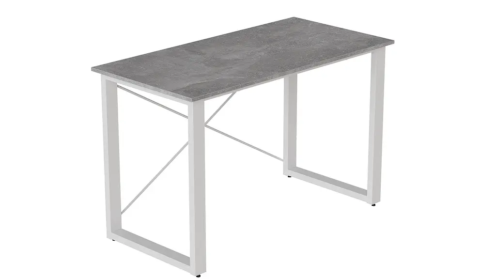 Письмовий стіл Ferrum-decor Драйв 750x1000x600 Білий метал ДСП Бетон 32 мм (FRD-103316) - фото 5