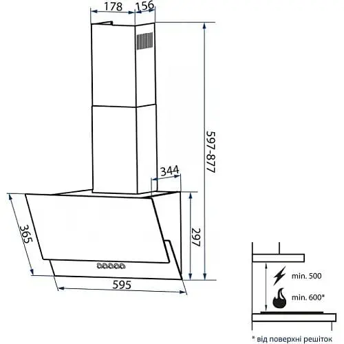 Вытяжка Minola HDN 9412 BL 850 LED - фото 4