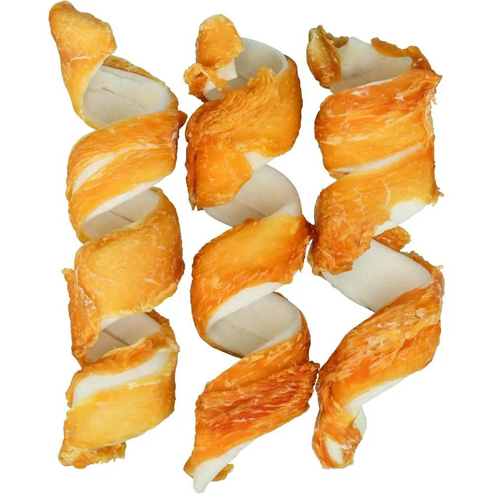Ласощі для собак Chicken Chewing Curls Trixie, 3шт. 15 см / 110 г (курка) - фото 4